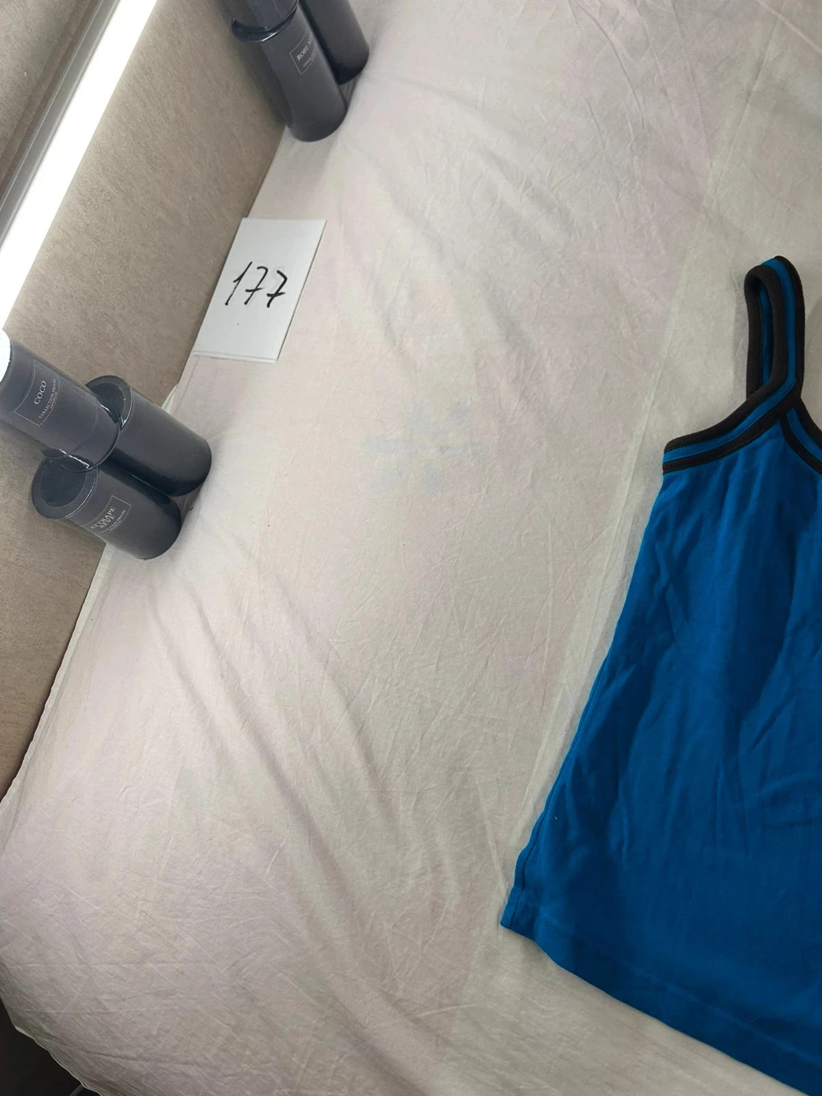 Tank top azul marino vintage estilo retro y2k – photo 3